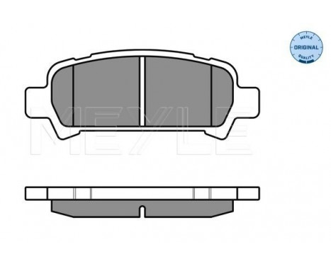 Brake Pad Set, disc brake MEYLE-ORIGINAL Quality 025 235 7214/W