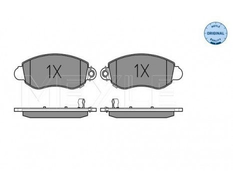 Brake Pad Set, disc brake MEYLE-ORIGINAL Quality 025 235 7718/W