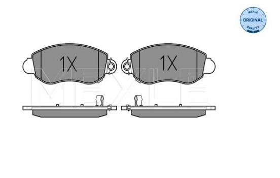 Brake Pad Set, disc brake MEYLE-ORIGINAL Quality 025 235 7718/W