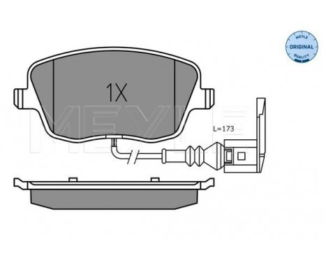 Brake Pad Set, disc brake MEYLE-ORIGINAL Quality 025 235 8118/W