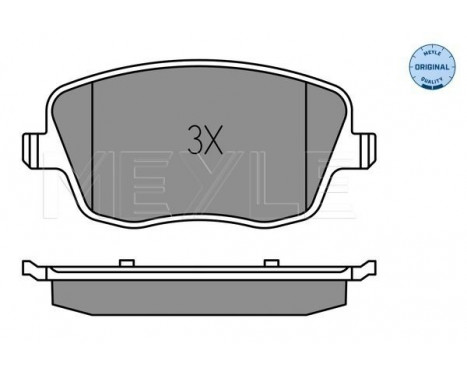 Brake Pad Set, disc brake MEYLE-ORIGINAL Quality 025 235 8118/W, Image 2