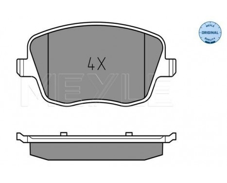 Brake Pad Set, disc brake MEYLE-ORIGINAL Quality 025 235 8118