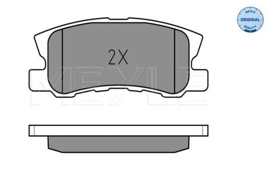 Brake Pad Set, disc brake MEYLE-ORIGINAL Quality 025 235 8216