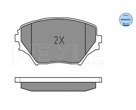 Brake Pad Set, disc brake MEYLE-ORIGINAL Quality 025 235 8517