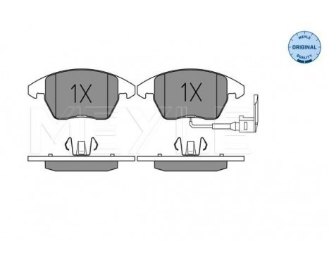 Brake Pad Set, disc brake MEYLE-ORIGINAL Quality 025 235 8720/W