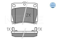 Brake Pad Set, disc brake MEYLE-ORIGINAL Quality 025 235 9315/W