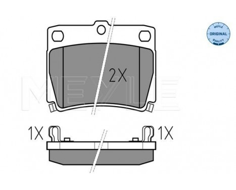 Brake Pad Set, disc brake MEYLE-ORIGINAL Quality 025 235 9315/W