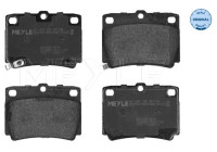 Brake Pad Set, disc brake MEYLE-ORIGINAL Quality 025 235 9315/W