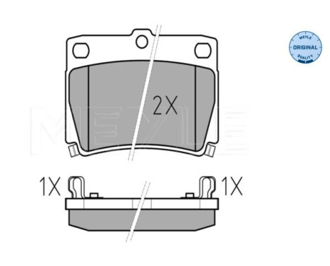 Brake Pad Set, disc brake MEYLE-ORIGINAL Quality 025 235 9315/W, Image 2