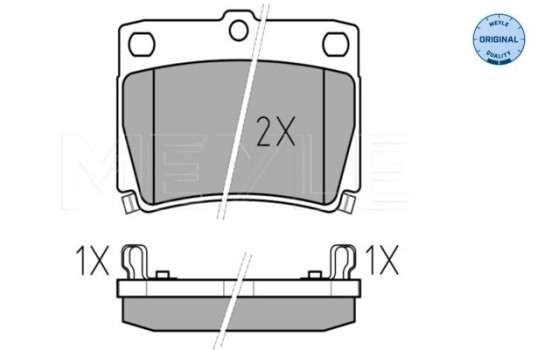 Brake Pad Set, disc brake MEYLE-ORIGINAL Quality 025 235 9315/W, Image 2
