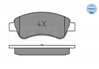 Brake Pad Set, disc brake MEYLE-ORIGINAL Quality 025 235 9919