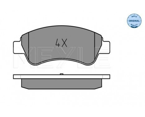 Brake Pad Set, disc brake MEYLE-ORIGINAL Quality 025 235 9919