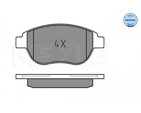 Brake Pad Set, disc brake MEYLE-ORIGINAL Quality 025 236 0019