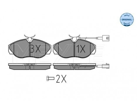 Brake Pad Set, disc brake MEYLE-ORIGINAL Quality 025 236 0219/W