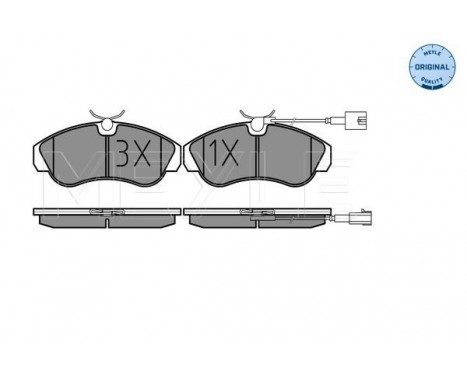 Brake Pad Set, disc brake MEYLE-ORIGINAL Quality 025 236 0319/W