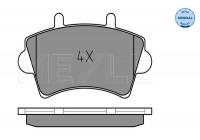 Brake Pad Set, disc brake MEYLE-ORIGINAL Quality 025 236 1318