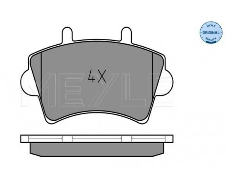 Brake Pad Set, disc brake MEYLE-ORIGINAL Quality 025 236 1318