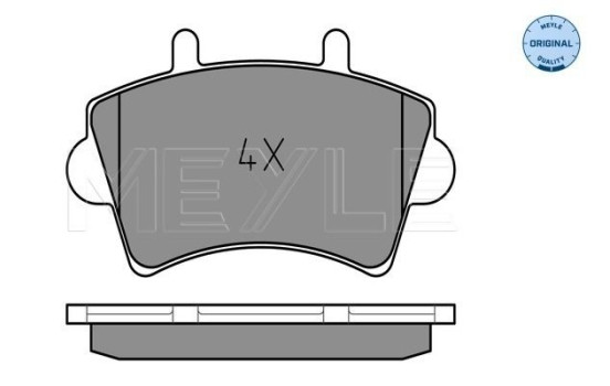 Brake Pad Set, disc brake MEYLE-ORIGINAL Quality 025 236 1318