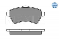Brake Pad Set, disc brake MEYLE-ORIGINAL Quality 025 236 1517