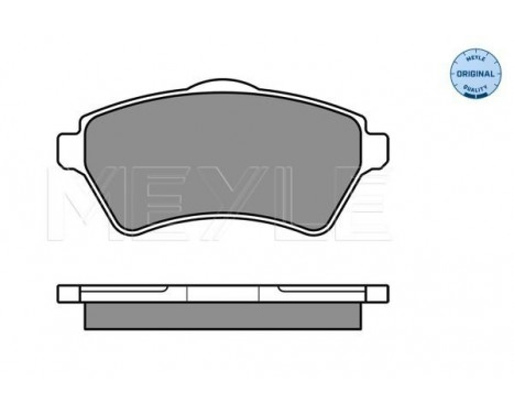 Brake Pad Set, disc brake MEYLE-ORIGINAL Quality 025 236 1517