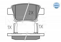 Brake Pad Set, disc brake MEYLE-ORIGINAL Quality 025 236 2016/W