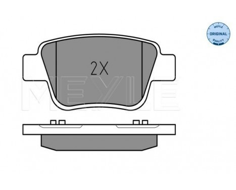 Brake Pad Set, disc brake MEYLE-ORIGINAL Quality 025 236 2016/W, Image 2