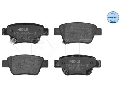 Brake Pad Set, disc brake MEYLE-ORIGINAL Quality 025 236 2016/W, Image 3