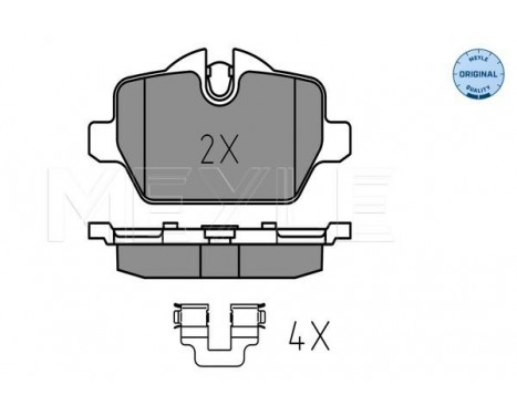 Brake Pad Set, disc brake MEYLE-ORIGINAL Quality 025 236 2316