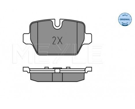 Brake Pad Set, disc brake MEYLE-ORIGINAL Quality 025 236 2316, Image 2