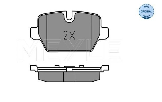 Brake Pad Set, disc brake MEYLE-ORIGINAL Quality 025 236 2316, Image 2
