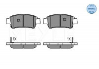 Brake Pad Set, disc brake MEYLE-ORIGINAL Quality 025 236 4616/W