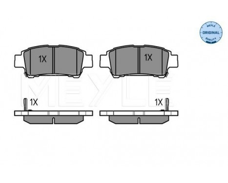 Brake Pad Set, disc brake MEYLE-ORIGINAL Quality 025 236 4616/W