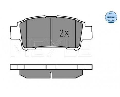 Brake Pad Set, disc brake MEYLE-ORIGINAL Quality 025 236 4616/W, Image 2