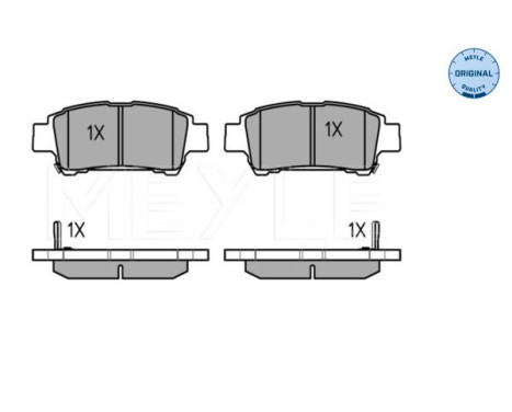 Brake Pad Set, disc brake MEYLE-ORIGINAL Quality 025 236 4616/W, Image 2