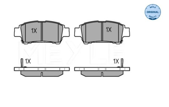 Brake Pad Set, disc brake MEYLE-ORIGINAL Quality 025 236 4616/W, Image 2