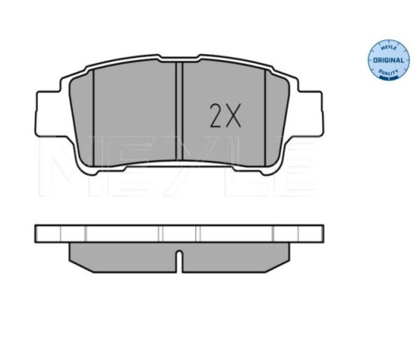 Brake Pad Set, disc brake MEYLE-ORIGINAL Quality 025 236 4616/W, Image 3