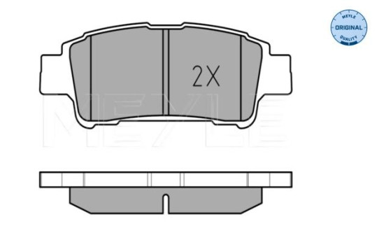 Brake Pad Set, disc brake MEYLE-ORIGINAL Quality 025 236 4616/W, Image 3