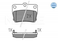 Brake Pad Set, disc brake MEYLE-ORIGINAL Quality 025 236 5614/W