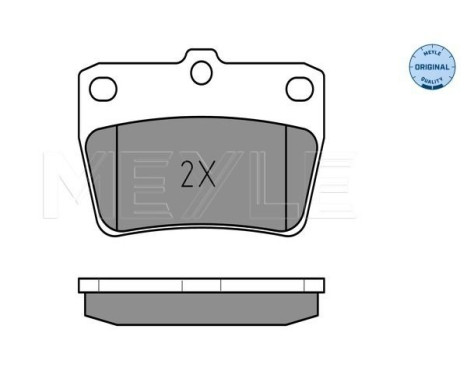 Brake Pad Set, disc brake MEYLE-ORIGINAL Quality 025 236 5614/W, Image 2