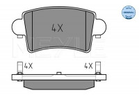 Brake Pad Set, disc brake MEYLE-ORIGINAL Quality 025 236 6916