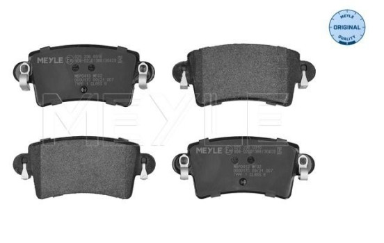 Brake Pad Set, disc brake MEYLE-ORIGINAL Quality 025 236 6916, Image 2