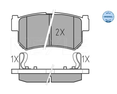 Brake Pad Set, disc brake MEYLE-ORIGINAL Quality 025 236 7315/W, Image 2