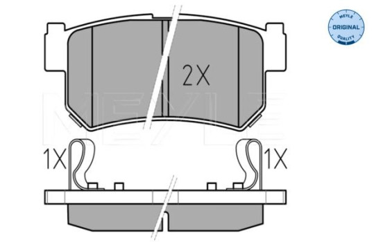 Brake Pad Set, disc brake MEYLE-ORIGINAL Quality 025 236 7315/W, Image 2