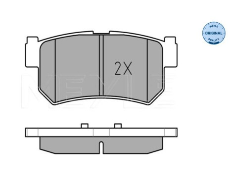 Brake Pad Set, disc brake MEYLE-ORIGINAL Quality 025 236 7315/W, Image 3