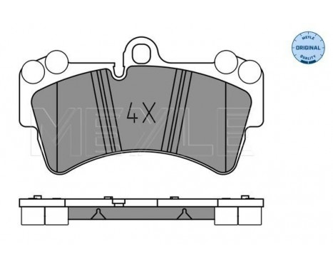 Brake Pad Set, disc brake MEYLE-ORIGINAL Quality 025 236 9317