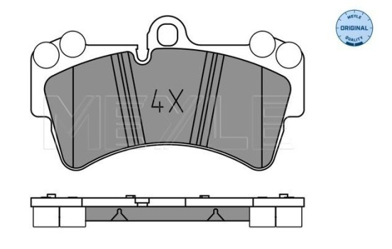 Brake Pad Set, disc brake MEYLE-ORIGINAL Quality 025 236 9317