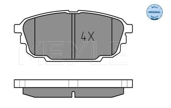 Brake Pad Set, disc brake MEYLE-ORIGINAL Quality 025 236 9713