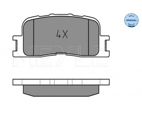 Brake Pad Set, disc brake MEYLE-ORIGINAL Quality 025 237 0215/W