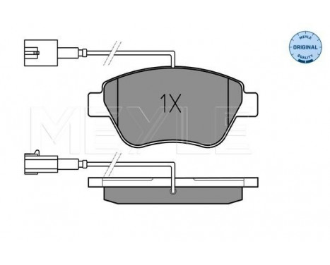 Brake Pad Set, disc brake MEYLE-ORIGINAL Quality 025 237 0517/W