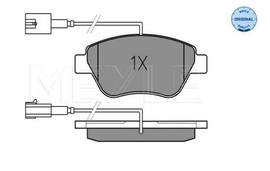 Brake Pad Set, disc brake MEYLE-ORIGINAL Quality 025 237 0517/W